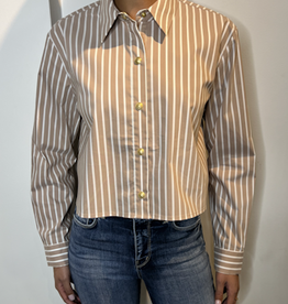 L'AGENCE COSETTE CROP HI LOW SHIRT