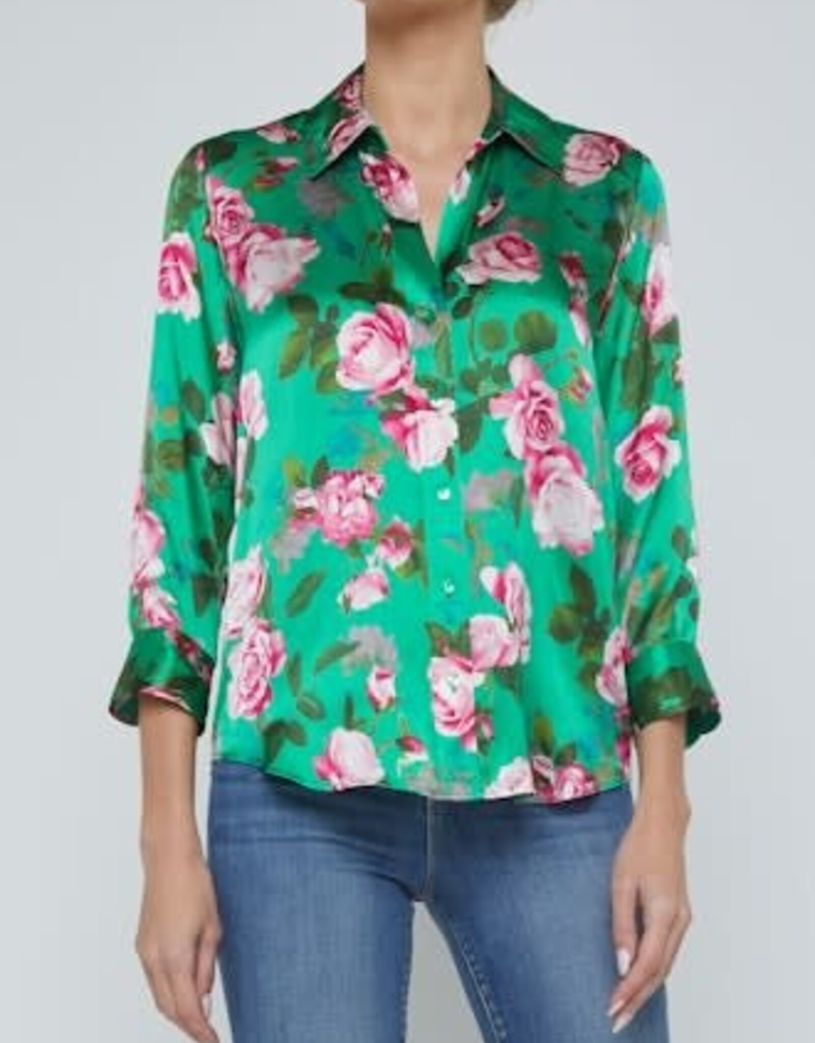 L'AGENCE DANI 3/4 SLEEVE BLOUSE