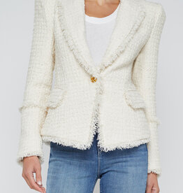 L'AGENCE KAISLEY BLAZER W FRAY