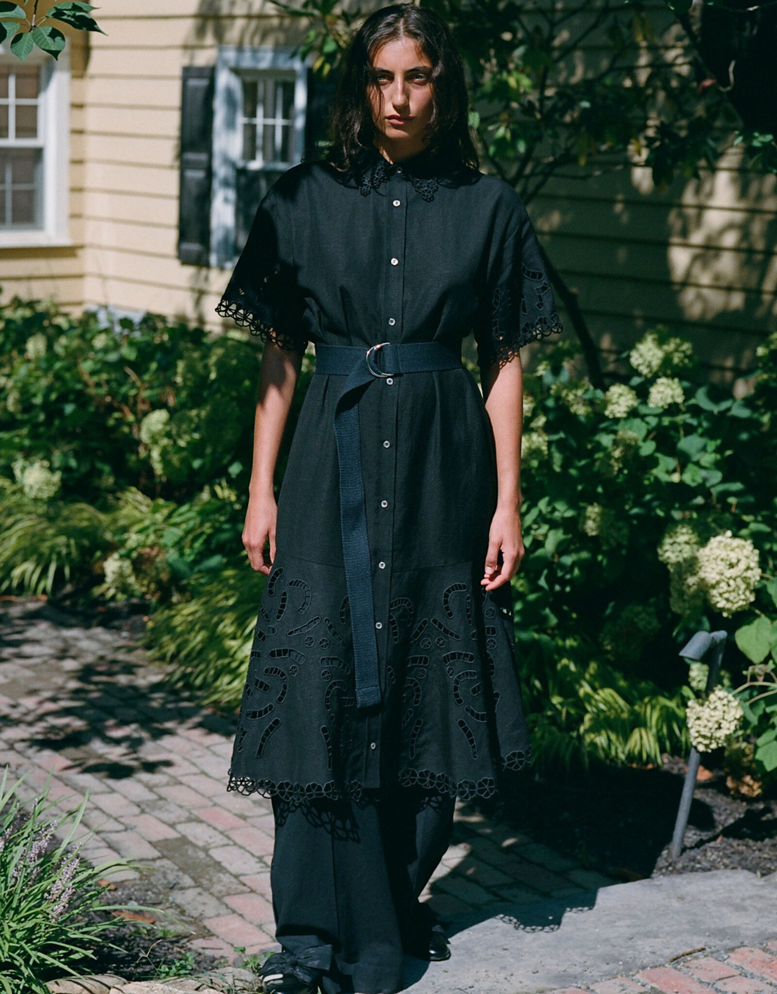 Sea MARJA EMBROIDERY SHIRT DRESS