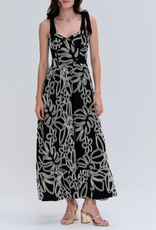 PatBo ASAS LINEN LACE MIDI DRESS