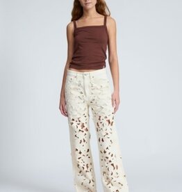 rag & bone logan mid-rise wide leg floral cutout