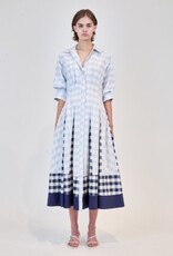 SIMKHAI JAZZ PINTUCK MIDI DRESS