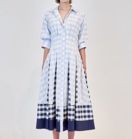 SIMKHAI JAZZ PINTUCK MIDI DRESS
