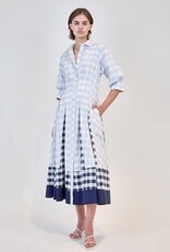 SIMKHAI JAZZ PINTUCK MIDI DRESS