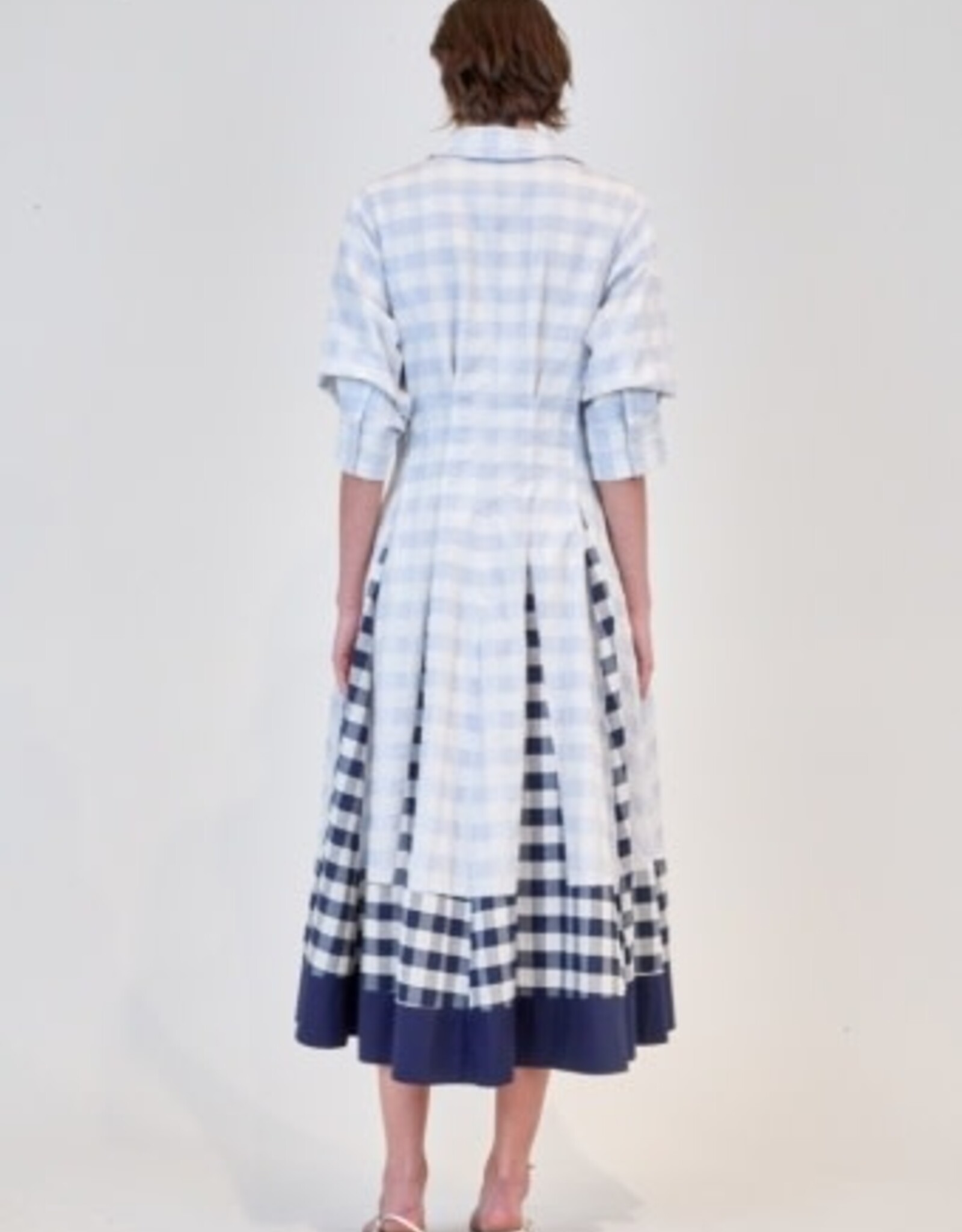 SIMKHAI JAZZ PINTUCK MIDI DRESS