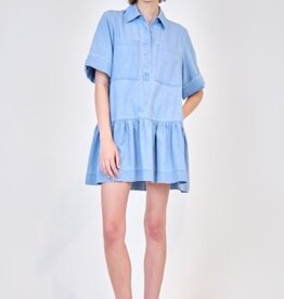 SIMKHAI CRIS S/S SHIRT DRESS