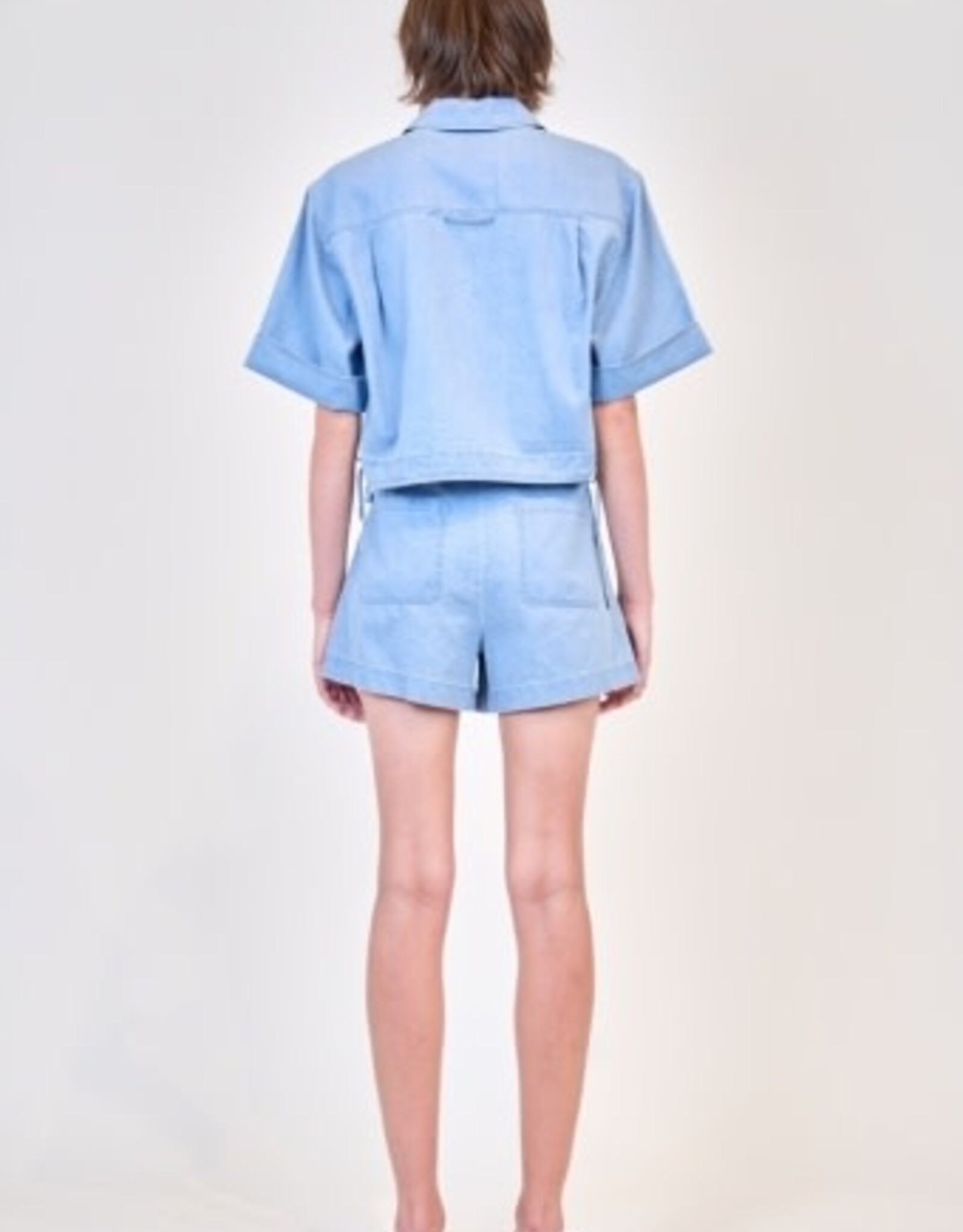 SIMKHAI LOURIE BELTED SHORTS