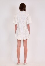 SIMKHAI CLEO BALLOON PINTUCK MINI DRESS