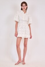 SIMKHAI CLEO BALLOON PINTUCK MINI DRESS