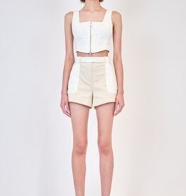 SIMKHAI LOURIE BELTED SHORTS