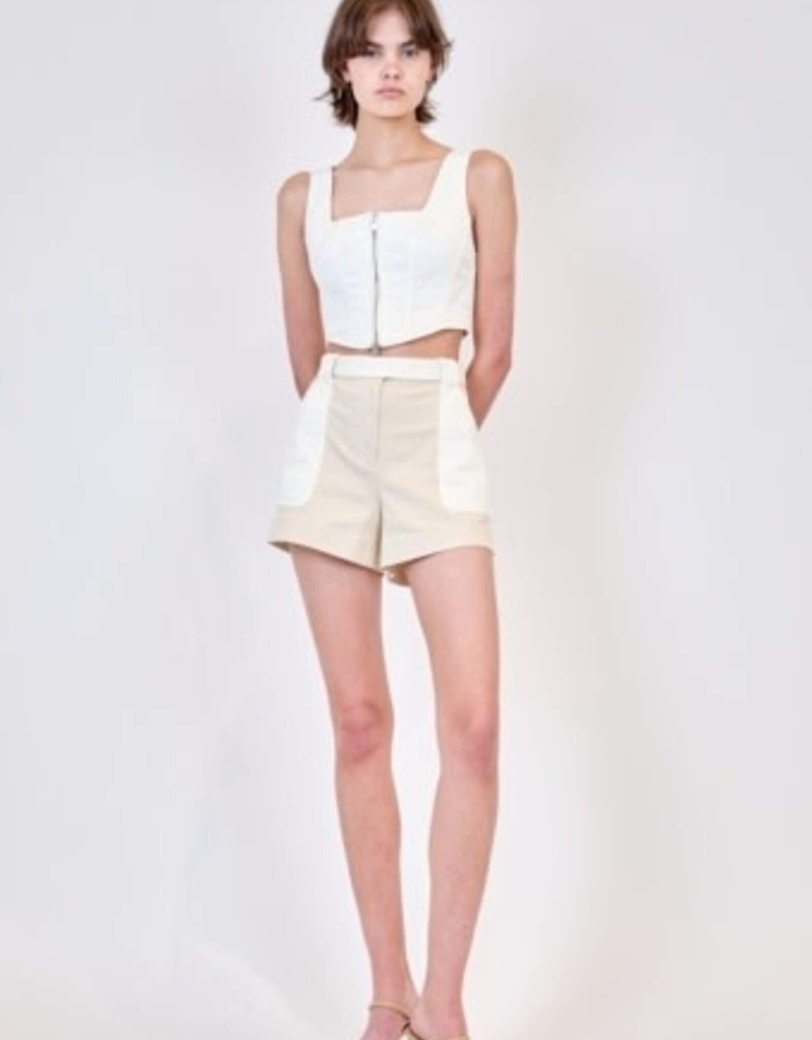 SIMKHAI LOURIE BELTED SHORTS