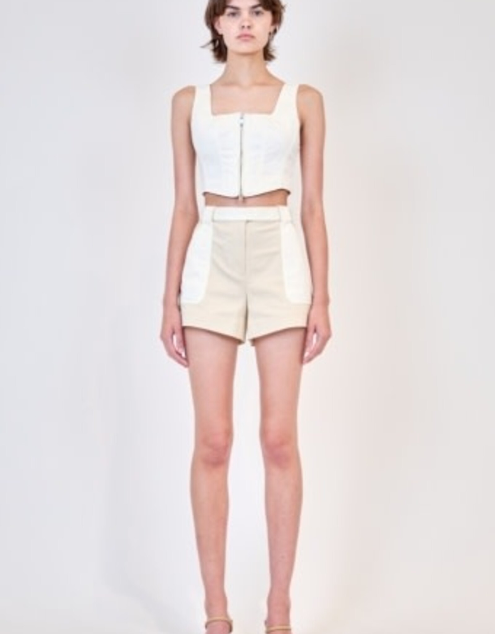 SIMKHAI LOURIE BELTED SHORTS