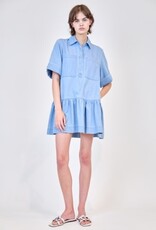 SIMKHAI CRIS S/S SHIRT DRESS