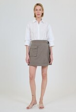 SIMKHAI FRASER MINI SHIRT DRESS