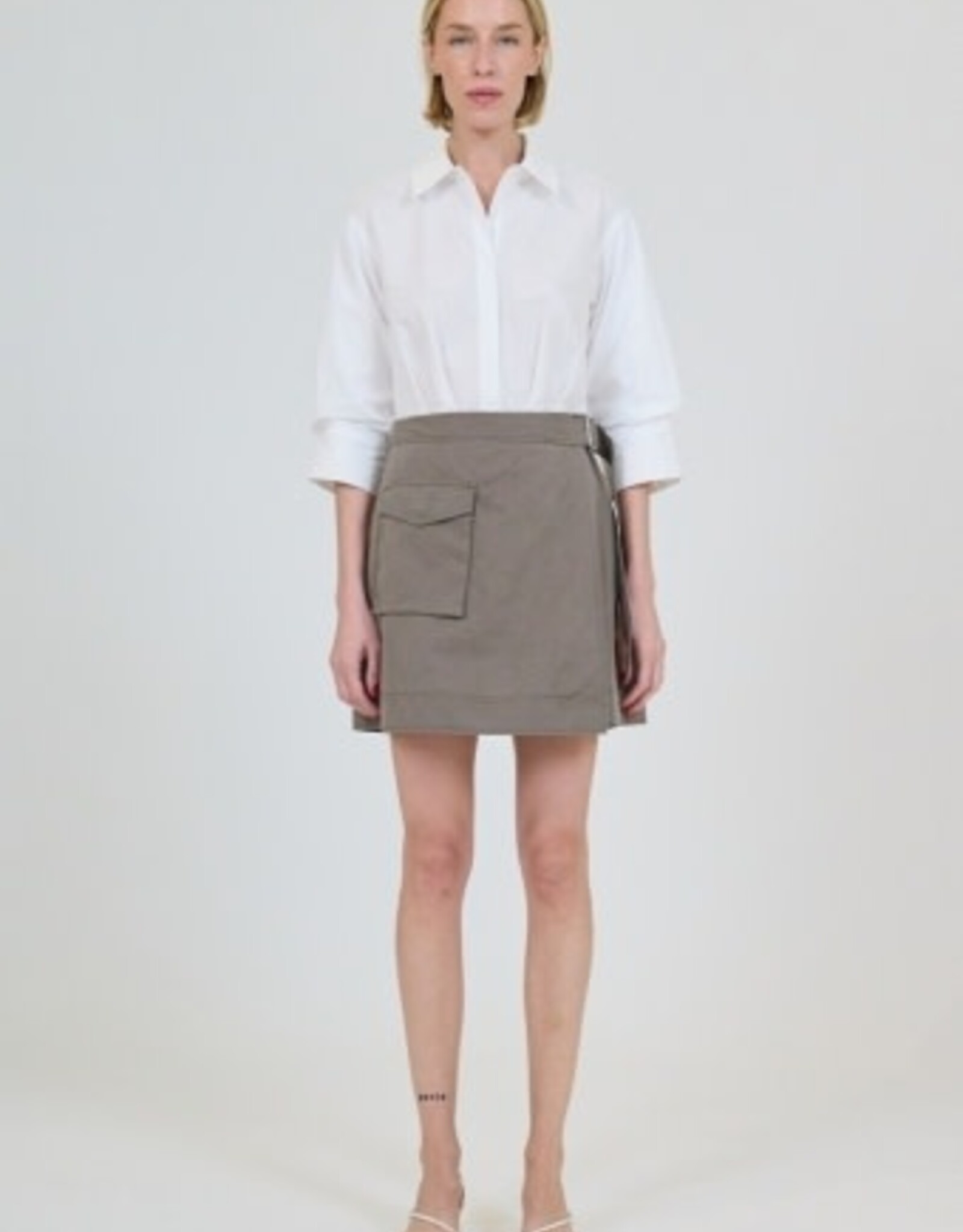 SIMKHAI FRASER MINI SHIRT DRESS