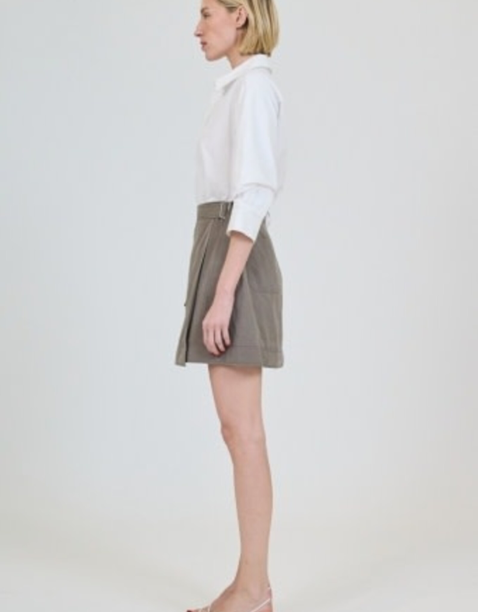 SIMKHAI FRASER MINI SHIRT DRESS