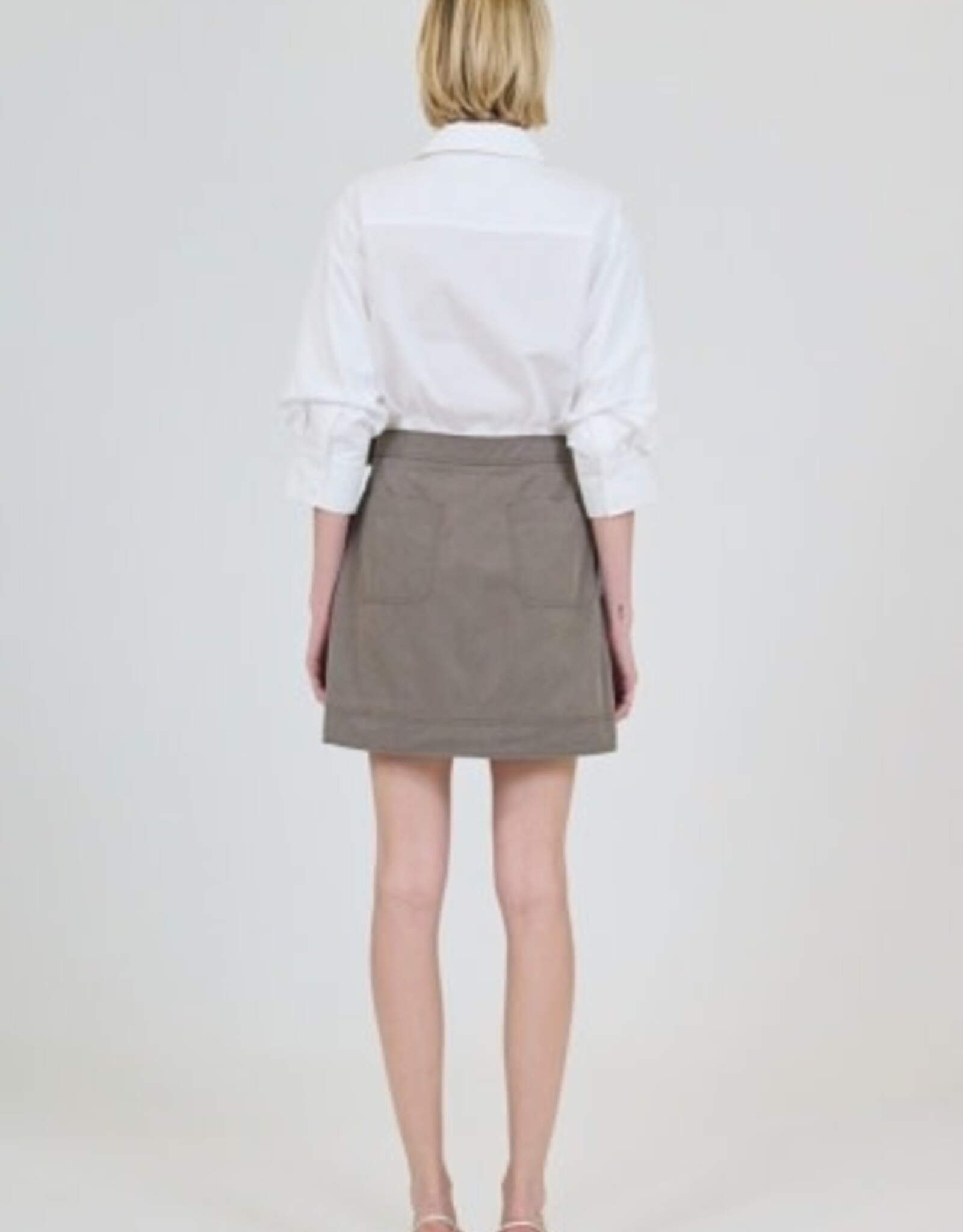 SIMKHAI FRASER MINI SHIRT DRESS