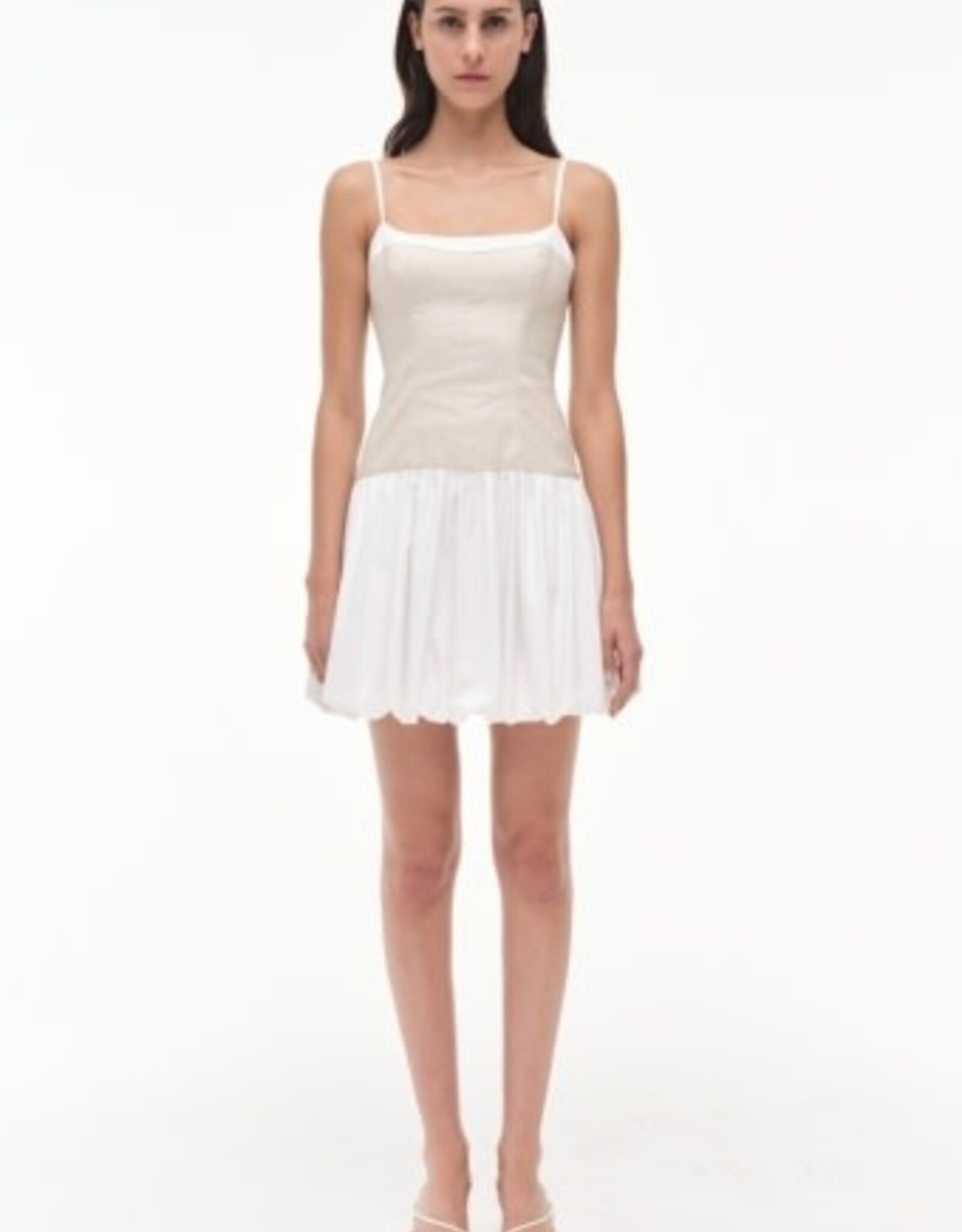 SIMKHAI FIFI S/L BUBBLE MINI DRESS