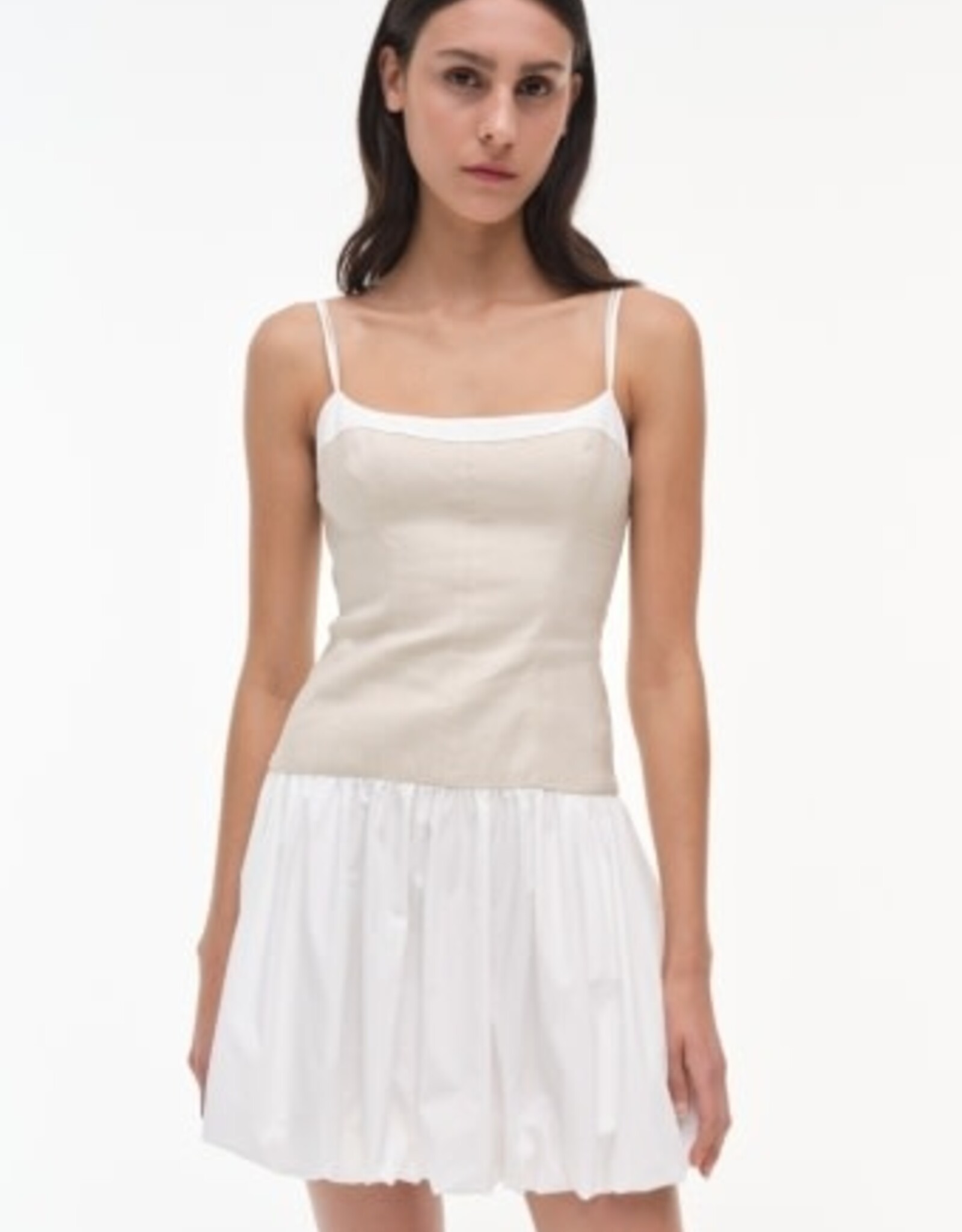 SIMKHAI FIFI S/L BUBBLE MINI DRESS
