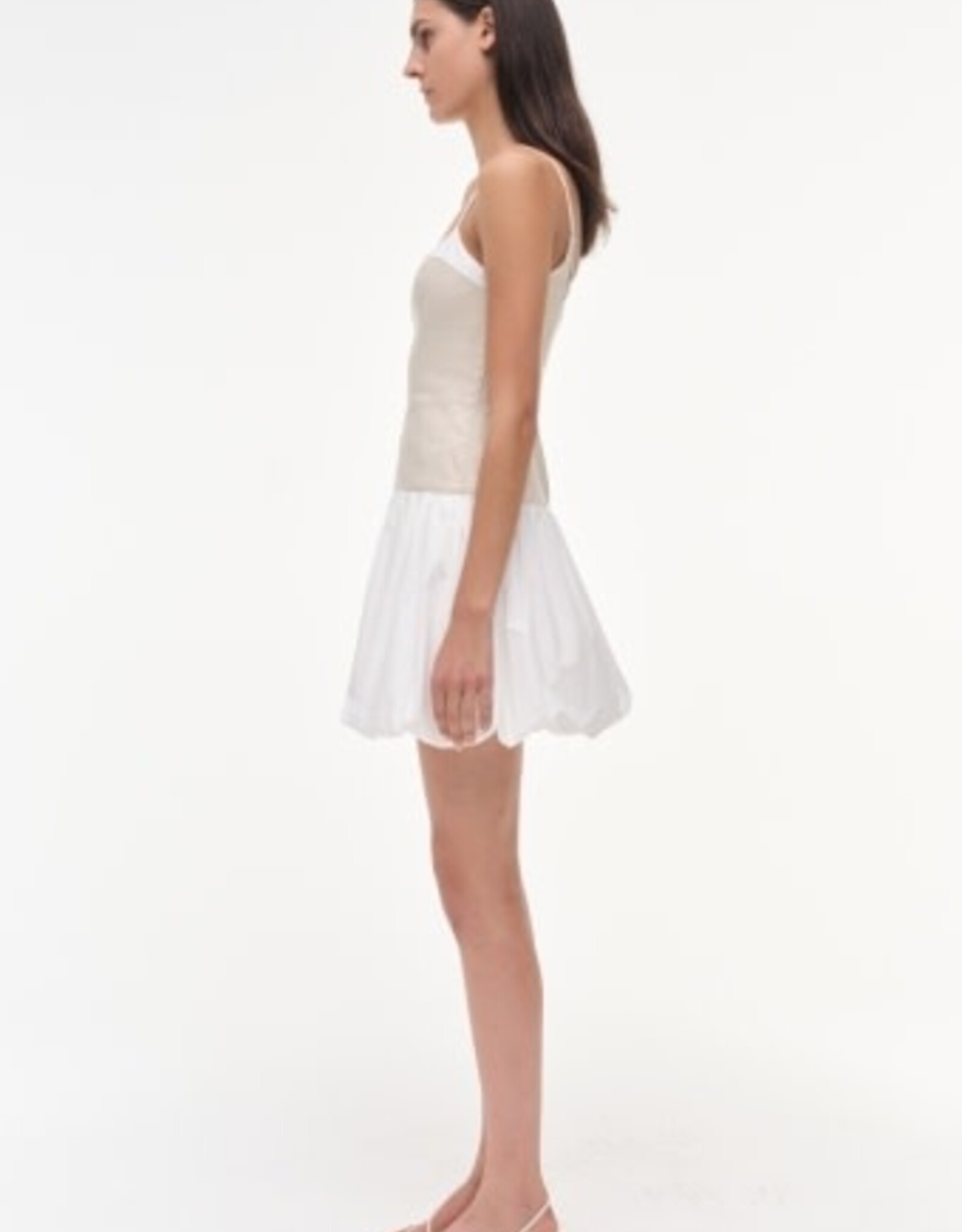 SIMKHAI FIFI S/L BUBBLE MINI DRESS