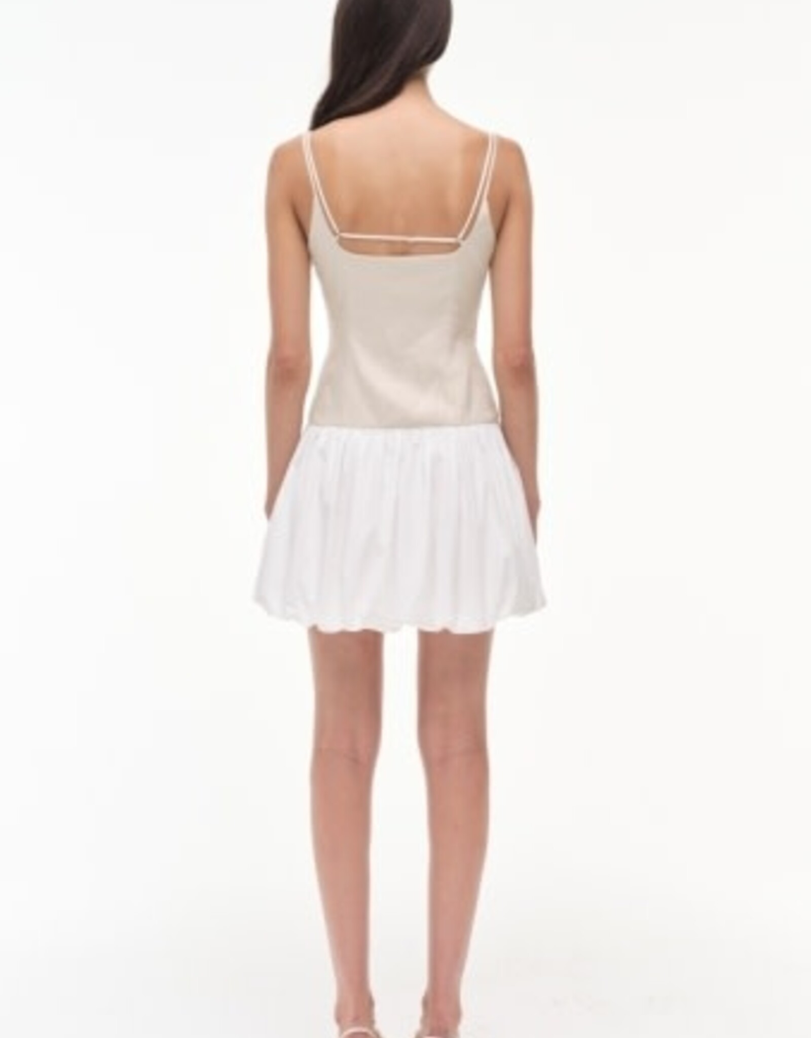 SIMKHAI FIFI S/L BUBBLE MINI DRESS