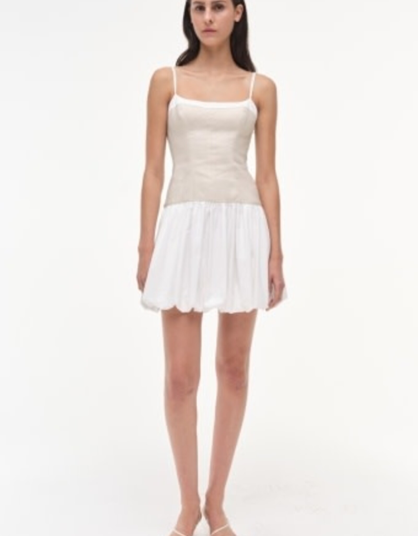 SIMKHAI FIFI S/L BUBBLE MINI DRESS
