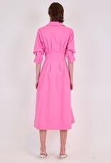 SIMKHAI JAZZ PINTUCK MIDI DRESS