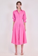 SIMKHAI JAZZ PINTUCK MIDI DRESS