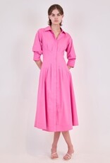 SIMKHAI JAZZ PINTUCK MIDI DRESS