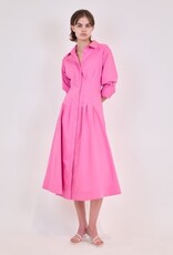 SIMKHAI JAZZ PINTUCK MIDI DRESS