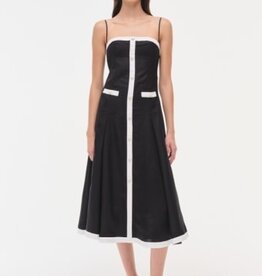 SIMKHAI CORDELIA S/L BUTTON DOWN MIDI DRESS