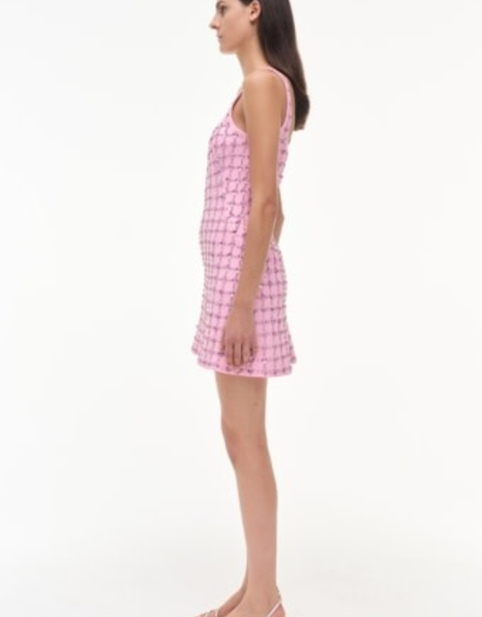 SIMKHAI ZIVA S/L EMBELLISHED MINI DRESS