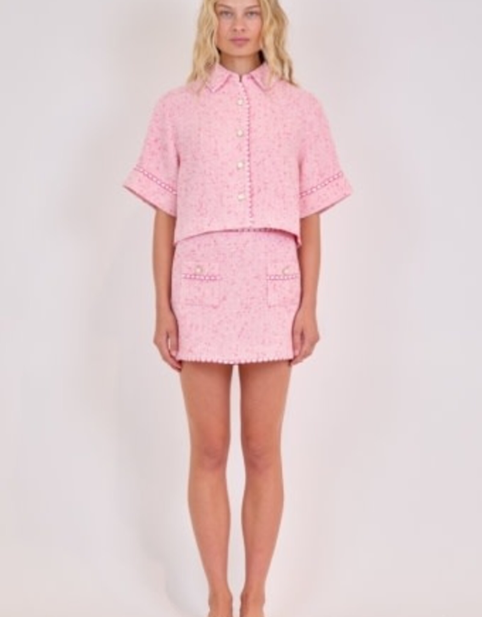 SIMKHAI KHLOE S/S BUTTON DOWN