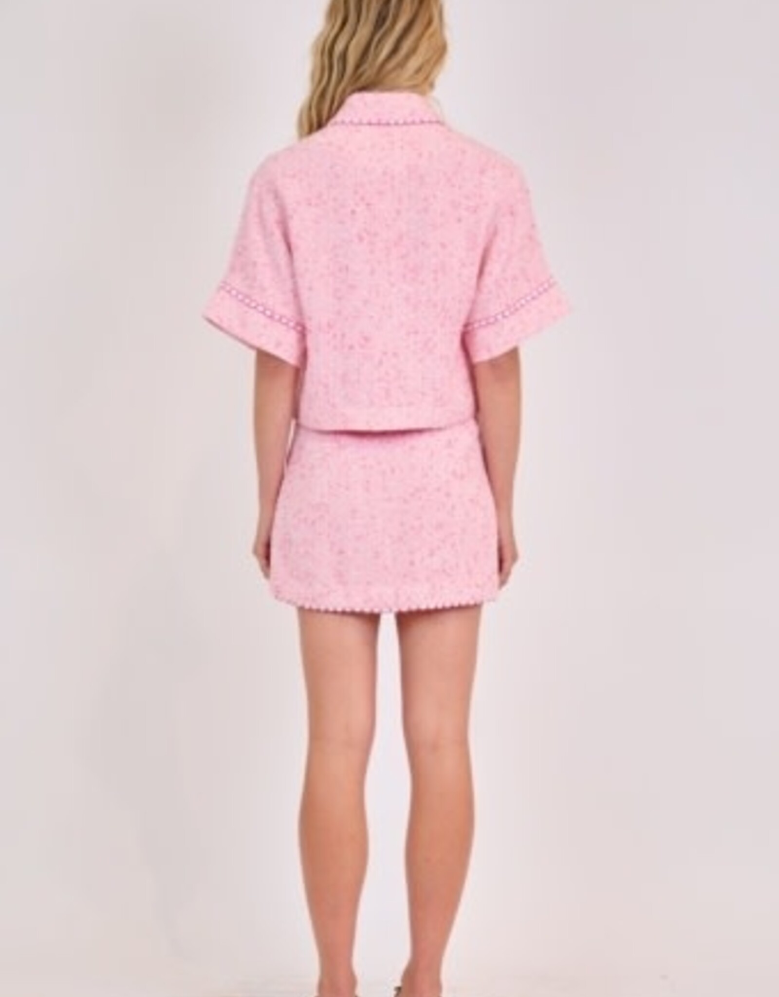 SIMKHAI KHLOE S/S BUTTON DOWN