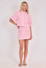 SIMKHAI KHLOE S/S BUTTON DOWN