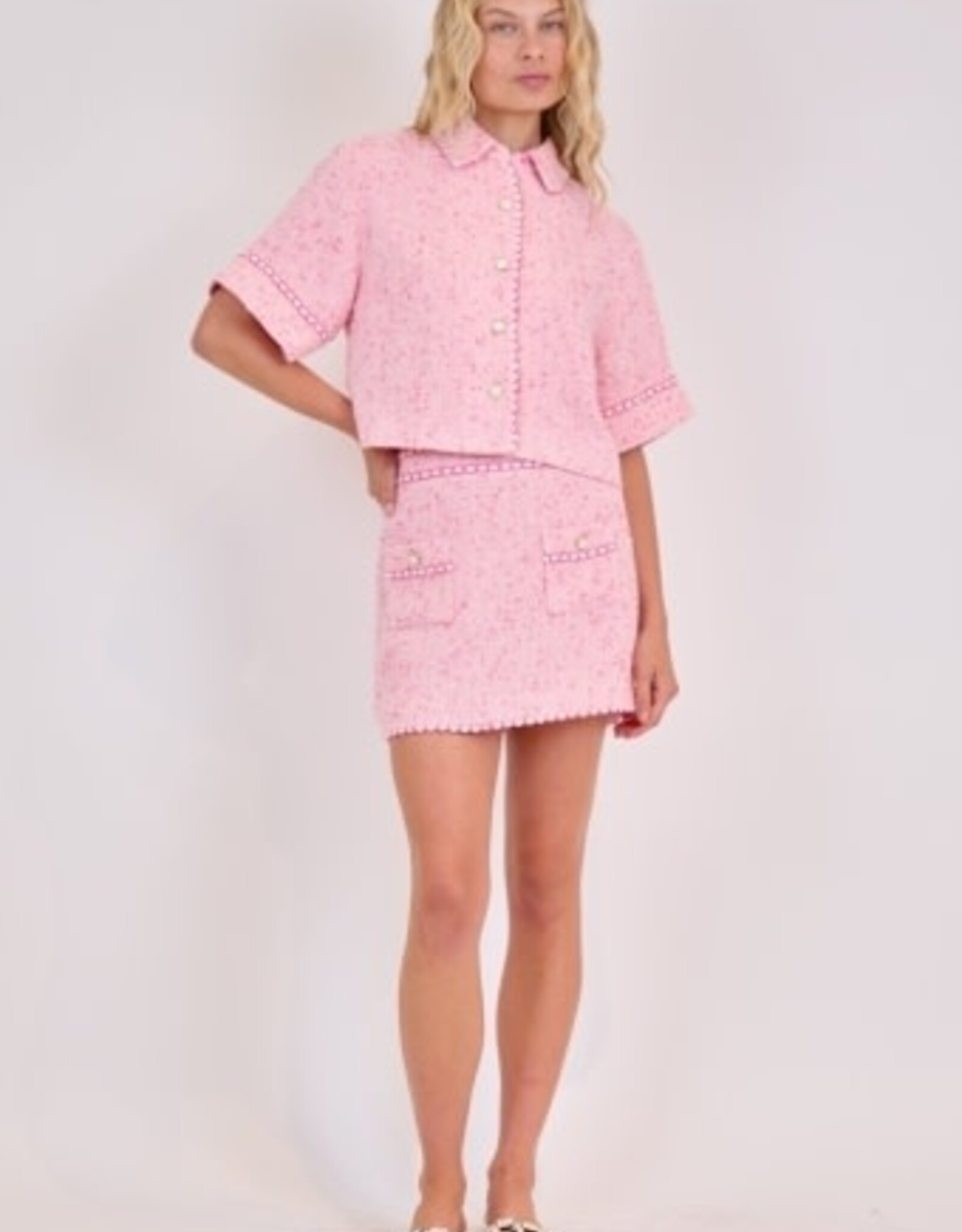 SIMKHAI KHLOE S/S BUTTON DOWN