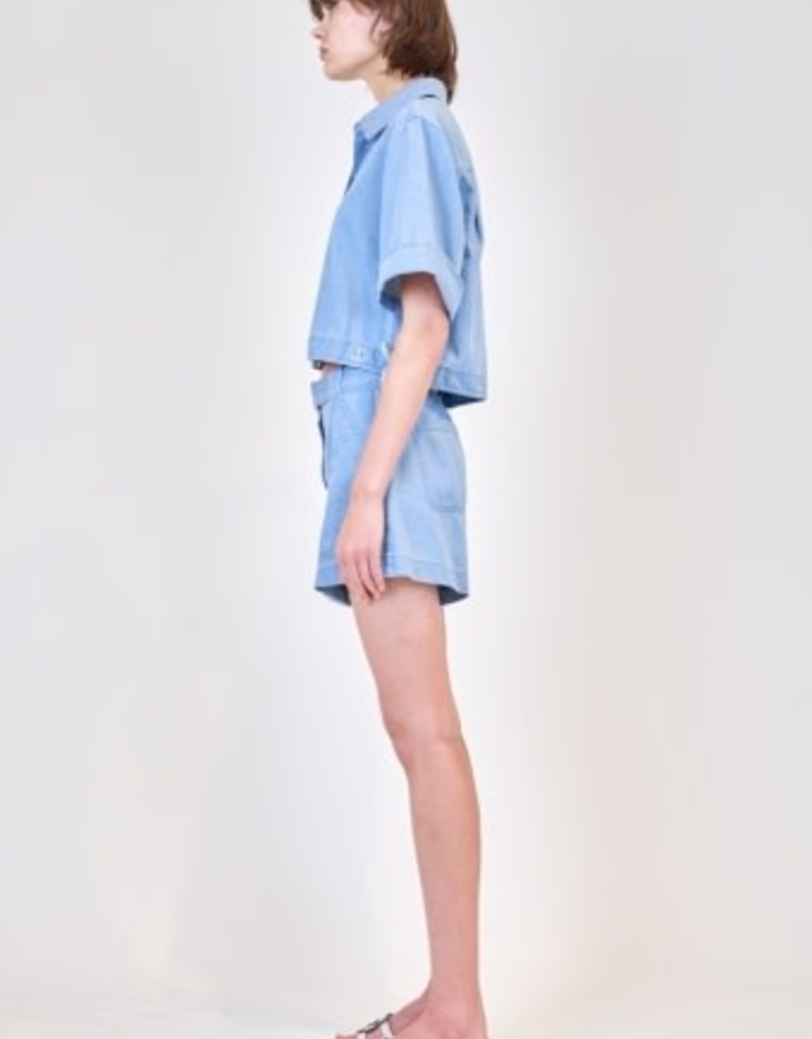 SIMKHAI LOURIE BELTED SHORTS