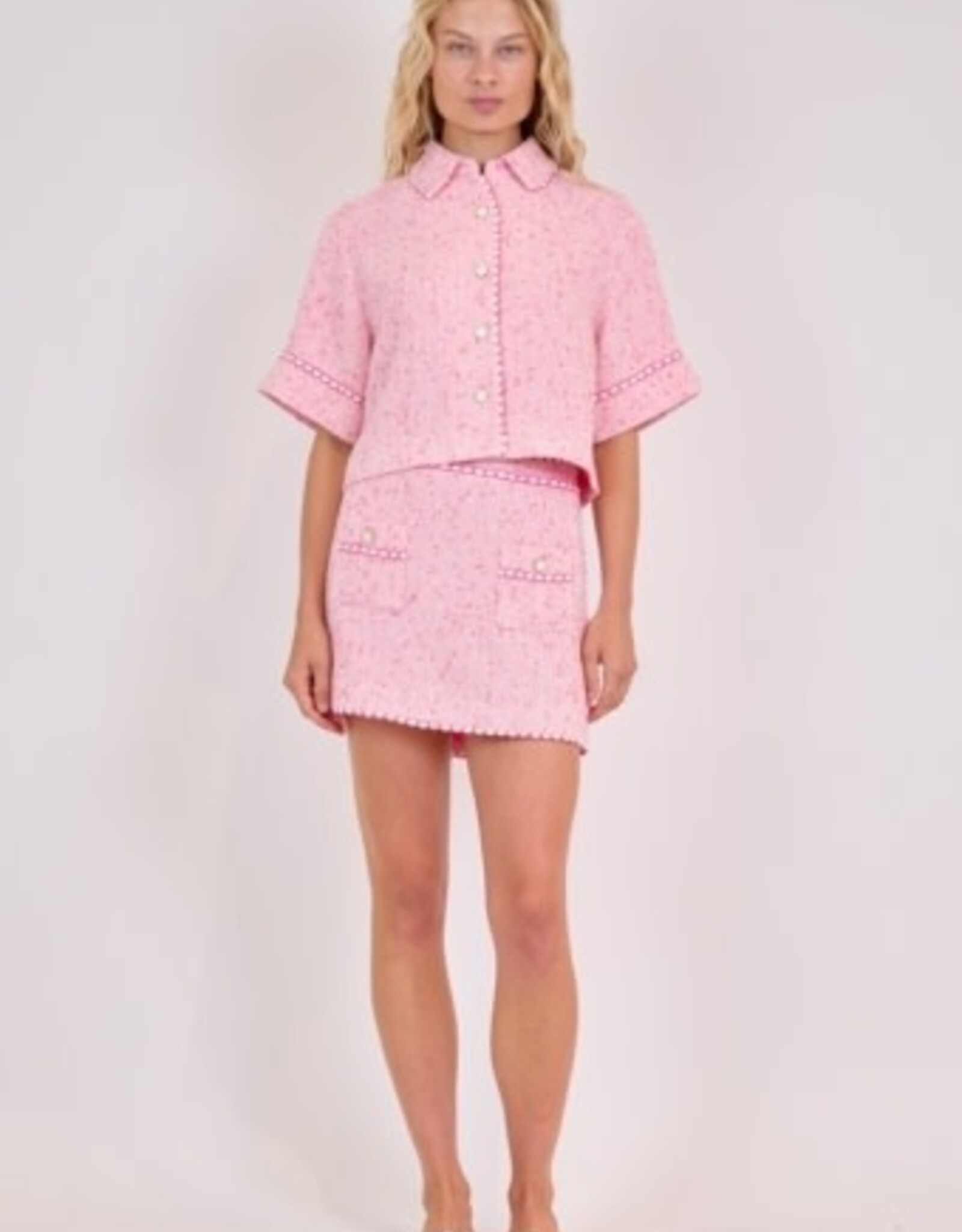 SIMKHAI KHLOE S/S BUTTON DOWN