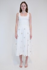 SIMKHAI NOVANNA PLEATED MIDI SKIRT