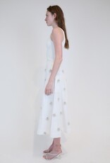 SIMKHAI NOVANNA PLEATED MIDI SKIRT