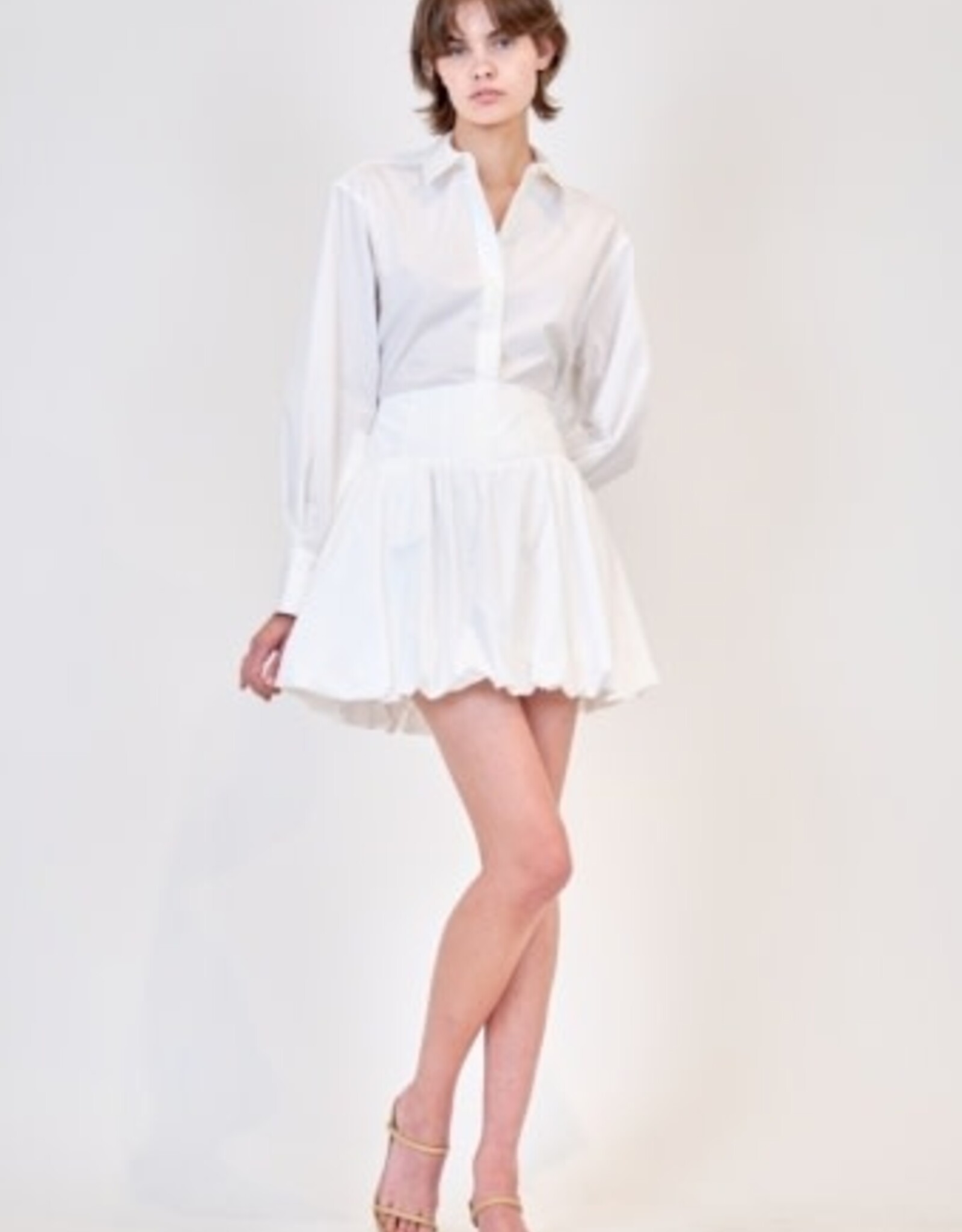 SIMKHAI PIPPA BUBBLE MINI SKIRT