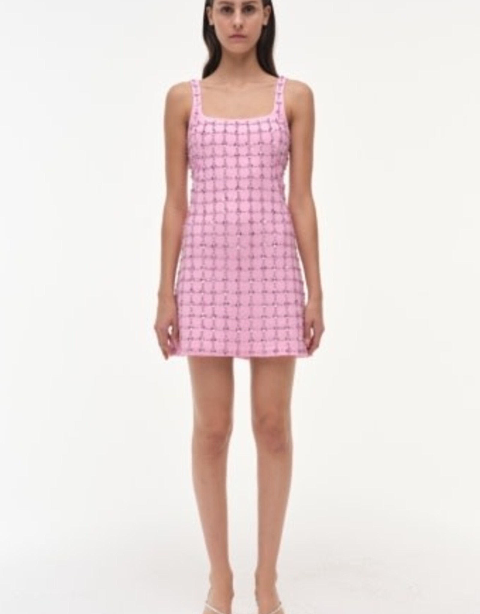 SIMKHAI ZIVA S/L EMBELLISHED MINI DRESS