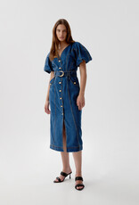 AJE. HARPER DENIM MIDI DRESS