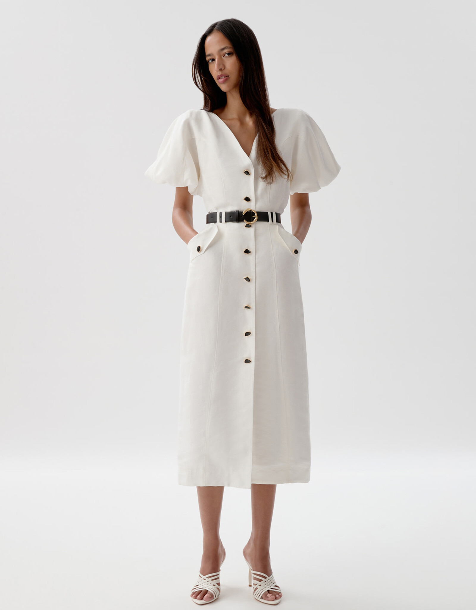 AJE. SKYE UTILITY MIDI DRESS