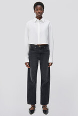 SIMKHAI RENATA CROPPED BUTTON DOWN SHIRT