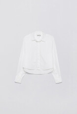 SIMKHAI RENATA CROPPED BUTTON DOWN SHIRT