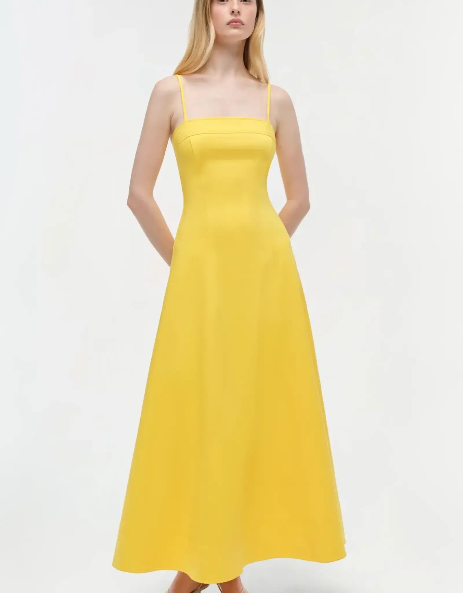 SIMKHAI MARISOL S/L MIDI DRESS