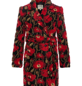 L'AGENCE TRISTAN SHERPA MIDI COAT