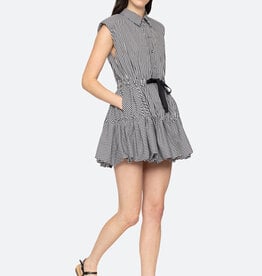 Sea Neci Gingham Bubble Mini Dress